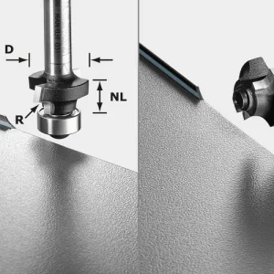 Festool S8 HW R3 D22-KL OFK Abrundfräser ( 499797 ) für OF 1010, OF 1010 R, OFK 700, MFK 700 Neue Ware