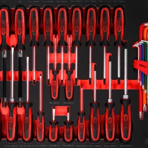 Zertifiziert KS TOOLS Schraubendreher-Satz in Schaumstoffeinlage, 41-tlg ( 811.0041 )