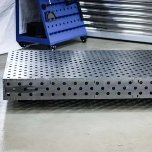 3D Schweißtischplatte D28 – Laserblech S355 15 mm- 2000x1000x200 Diagonalraster Top-Seller